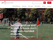 Tablet Screenshot of keyadmissions.com